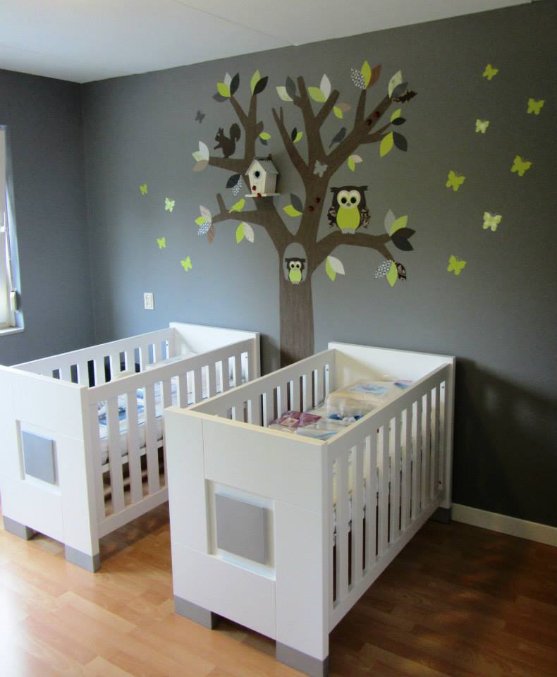 behangboom standaard limegroen-bruin tinten