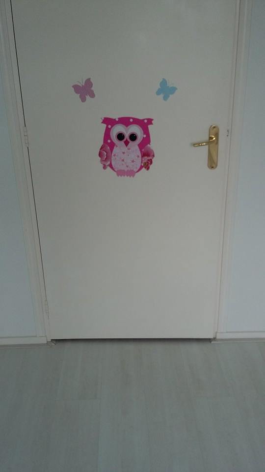 behangboom uilen van behang muurdecoratie kinderkamer babykamer behang handgemaakt