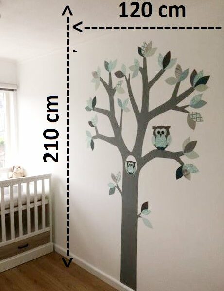 Kleinere behangboom behang babykamer 210