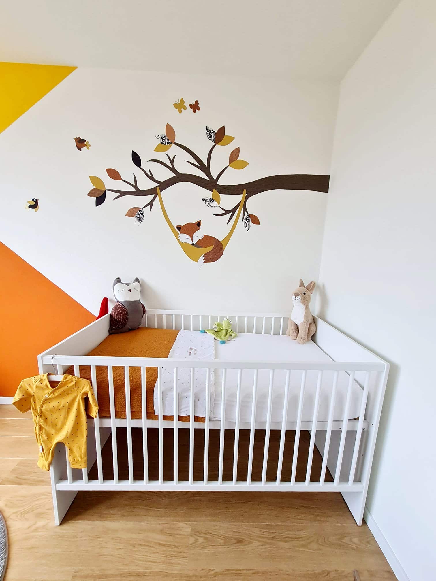 vos muurdecoratie muursticker behang vosje babykamer