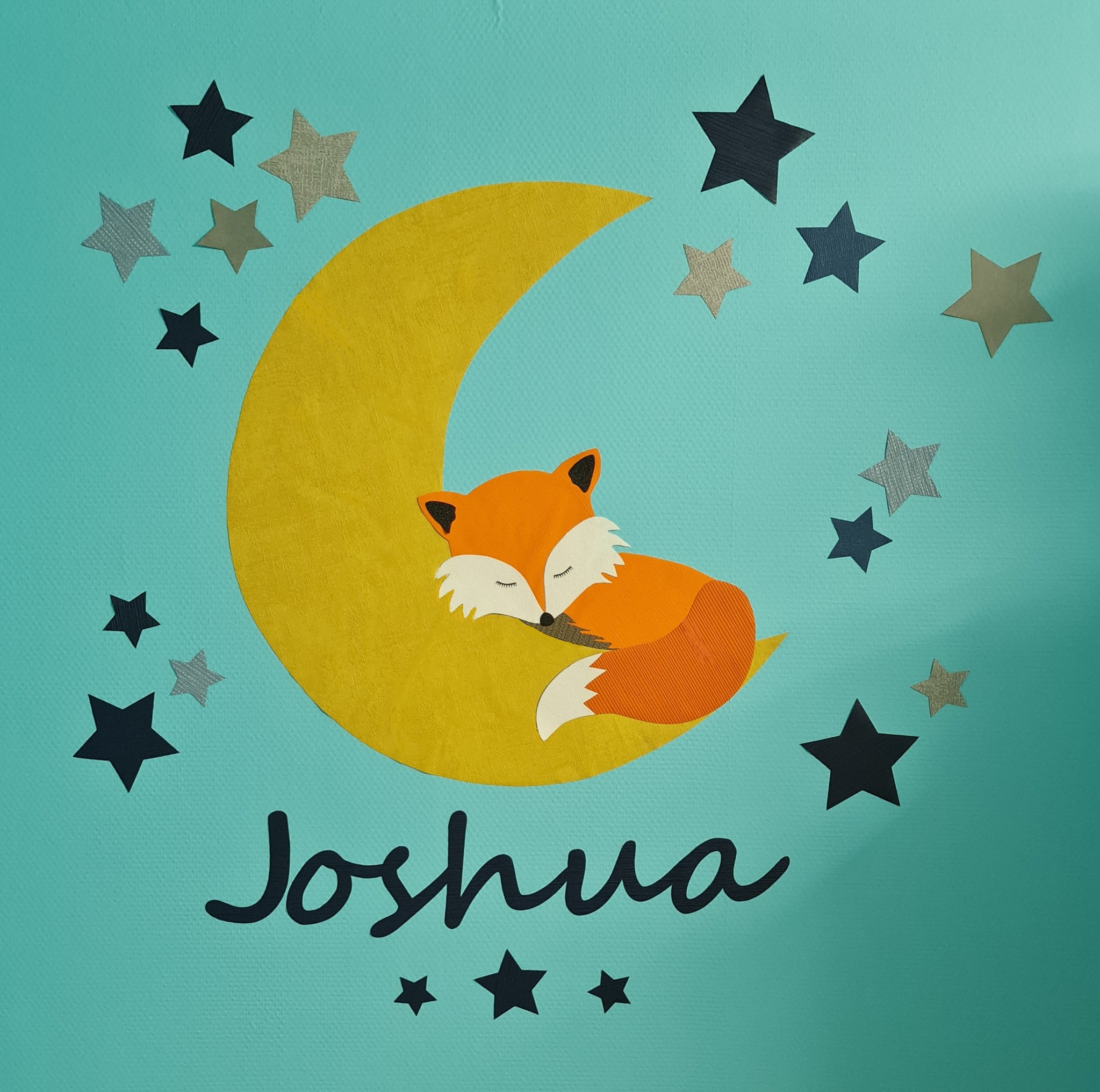 vos op de maan babykamer behang muurdecoratie fox nursery kinderkamerstyling