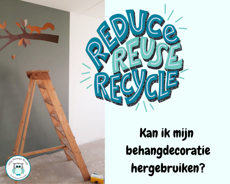 hergebruiken behangdecoratie kinderkamer decoratie