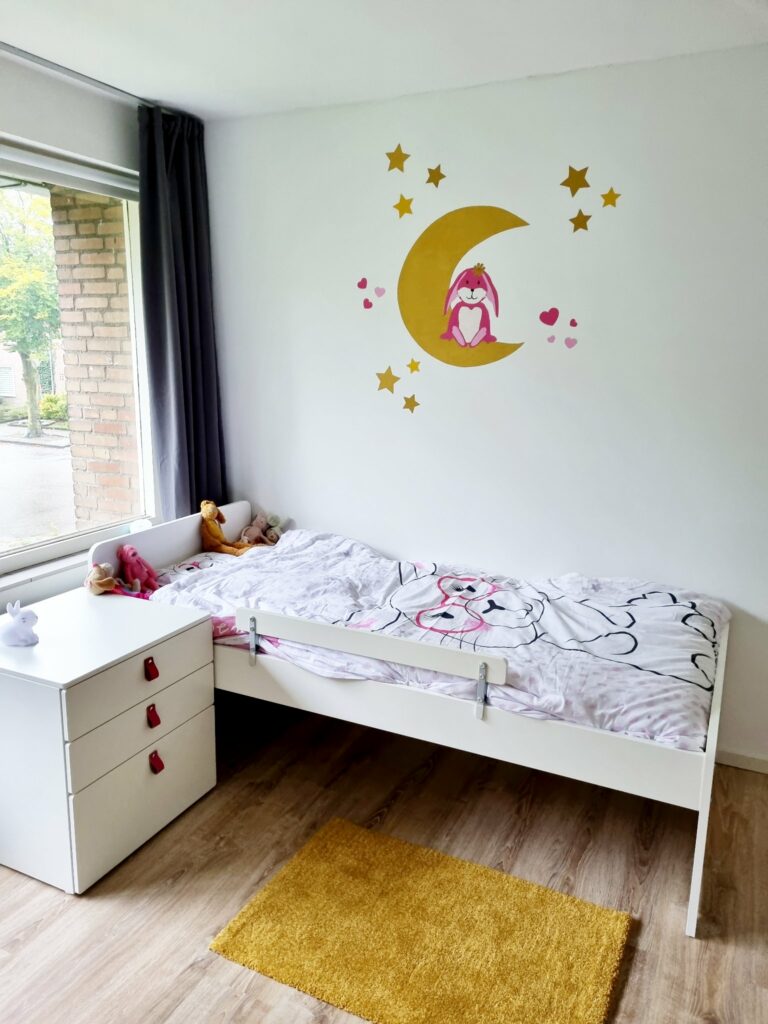 maan behangdecoratie babykamer behang konijn muursticker behangsticker muurdecoratie kinderkamer