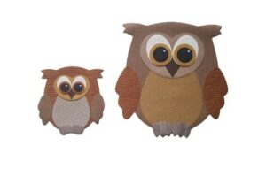 Uil okergeel-roestbruin-taupe-beige