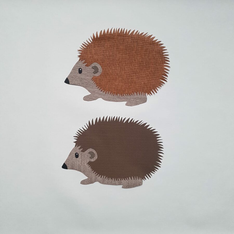 Egel muurdecoratie behang