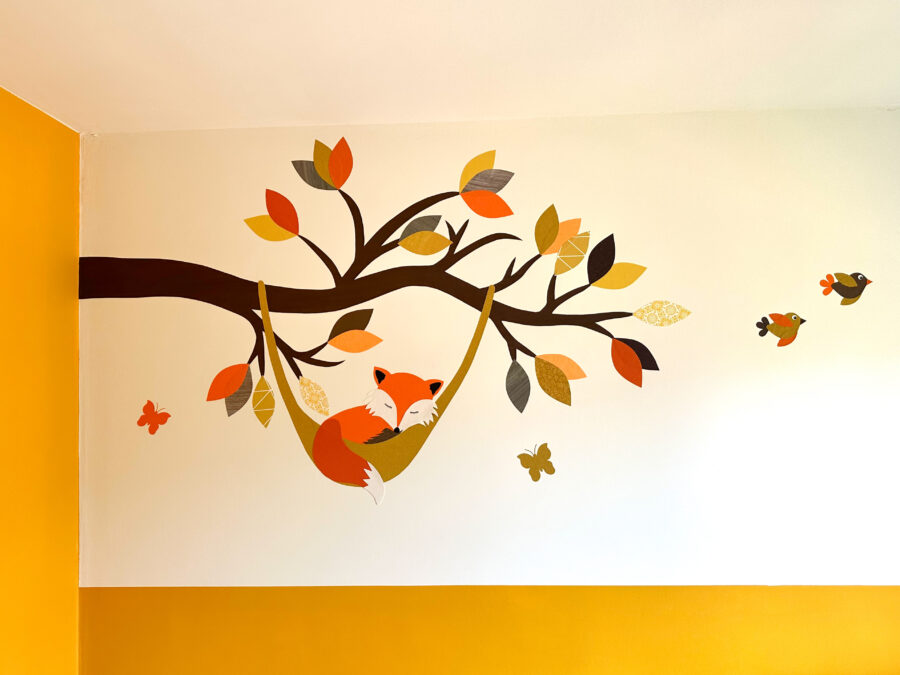 vos muurdecoratie babykamer