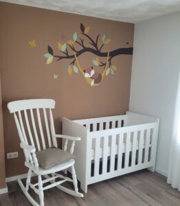 Muurdecoratie babykamer behang vos