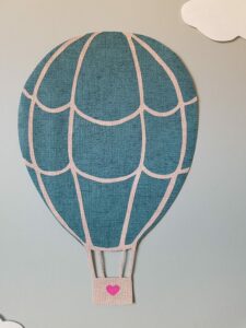 Luchtballon muurdecoratie behang kinderkamer