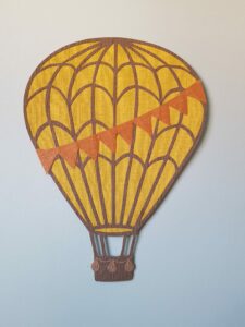 Luchtballon 3 met slinger vlaggenlijn
