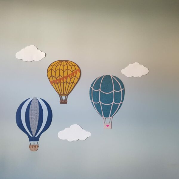 Luchtballon muurdecoratie kinderkamer
