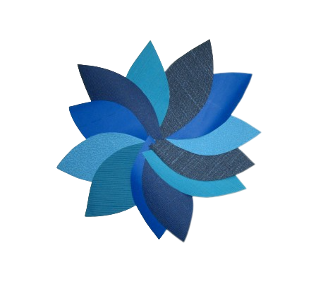 Bladermix blauw tinten