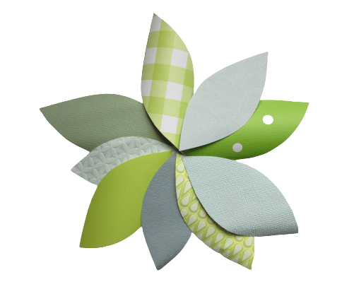 Bladermix limegroen-mintgroen tinten