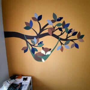 vos muurdecoratie behang babykamer