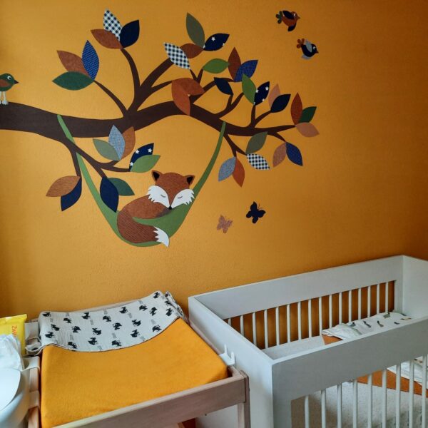 vos muurdecoratie behang baby logeerkamer