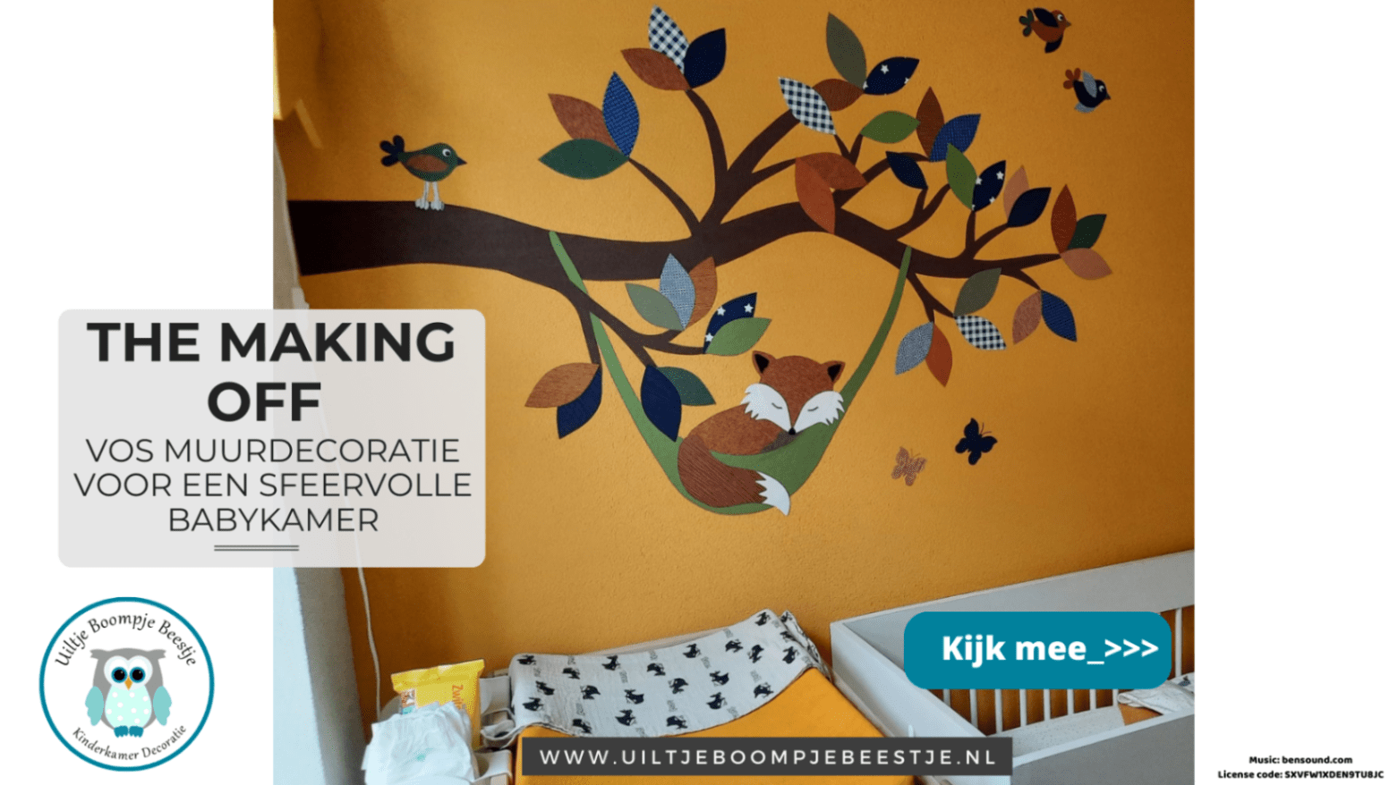 Vos muurdecoratie blog babykamer inspiratie behang