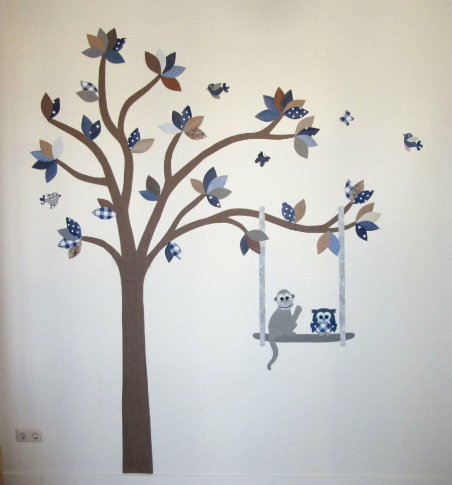 Droomboom - Blauw-bruin-grijs tinten - Afbeelding 2