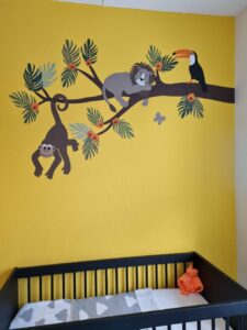 jungletak muurdecoratie kinderkamer behangsticker