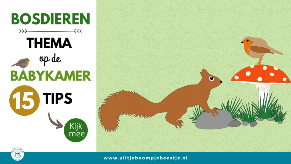 Bosdieren op de babykamer