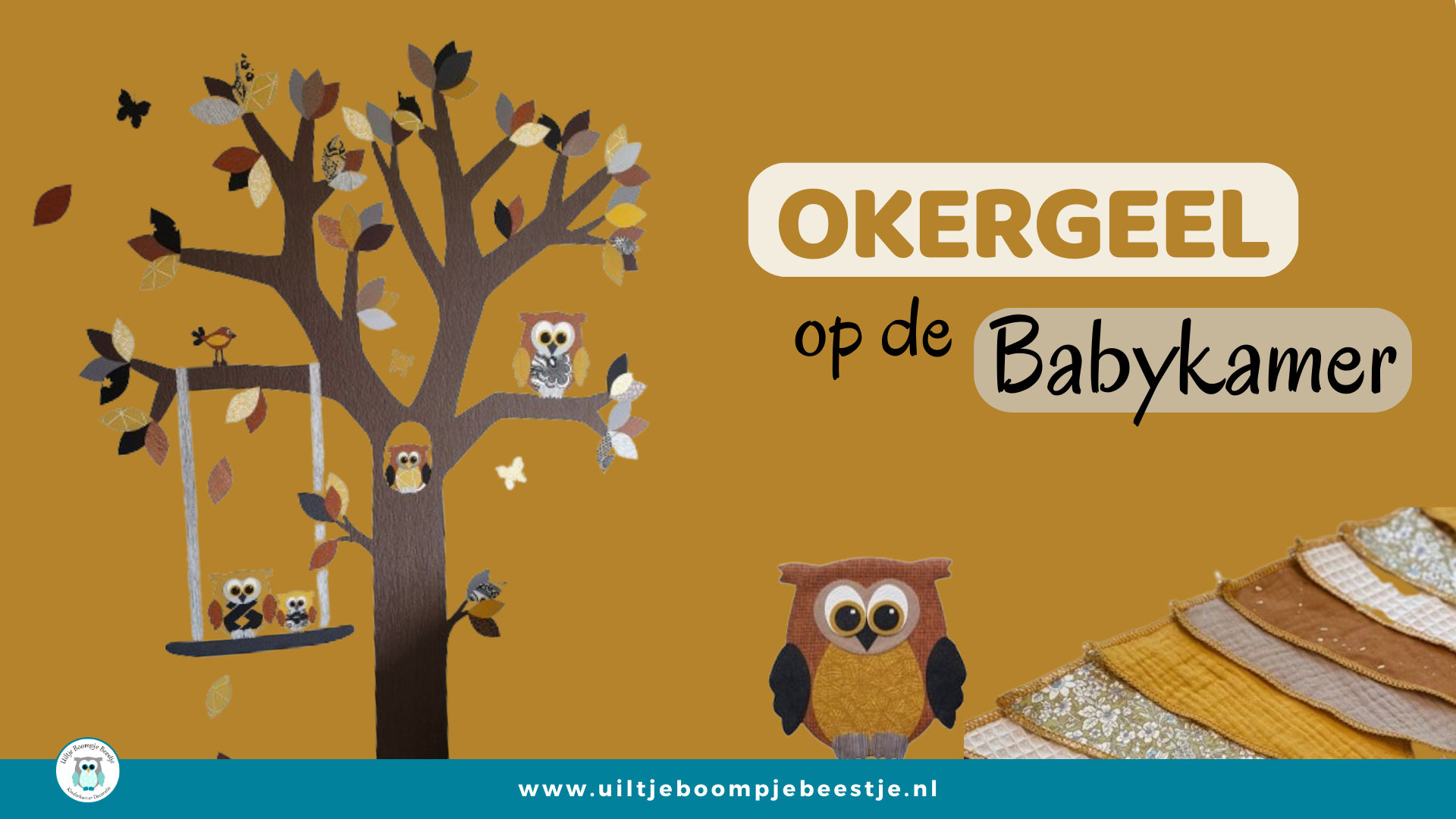 Okergeel op de babykamer