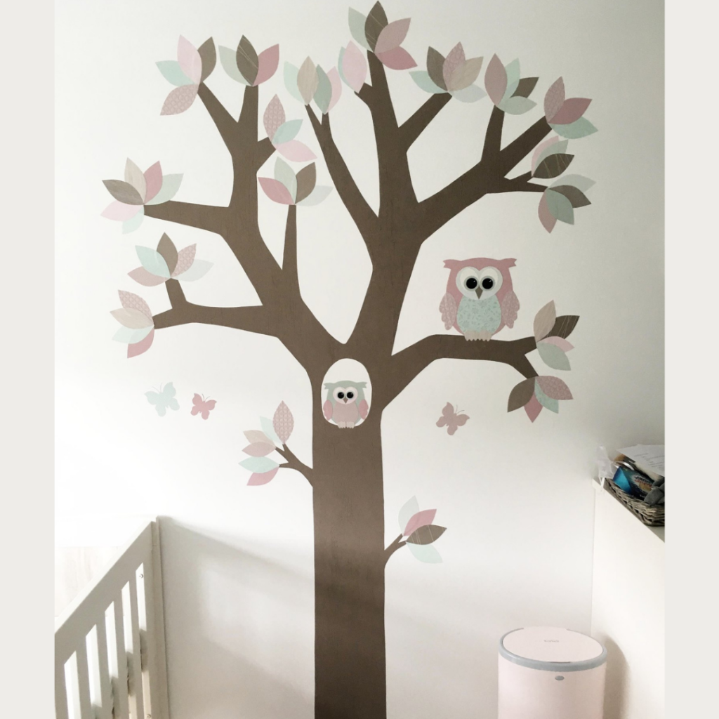 Behangboom-mintgroen-pastelroze-taupe