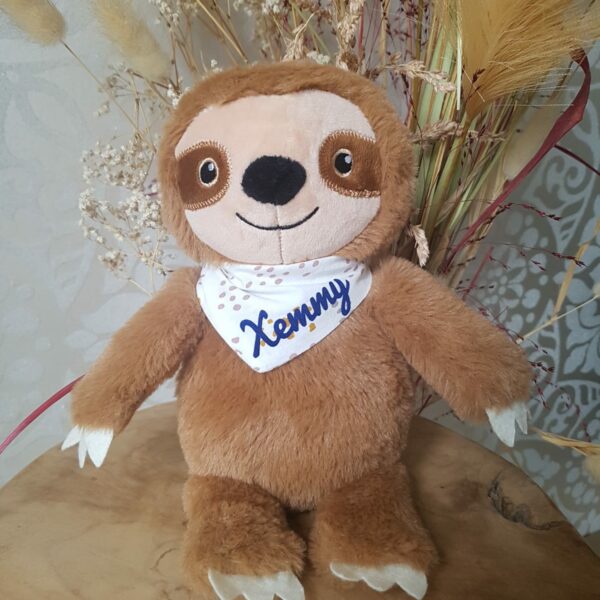 luiaard knuffel met naam